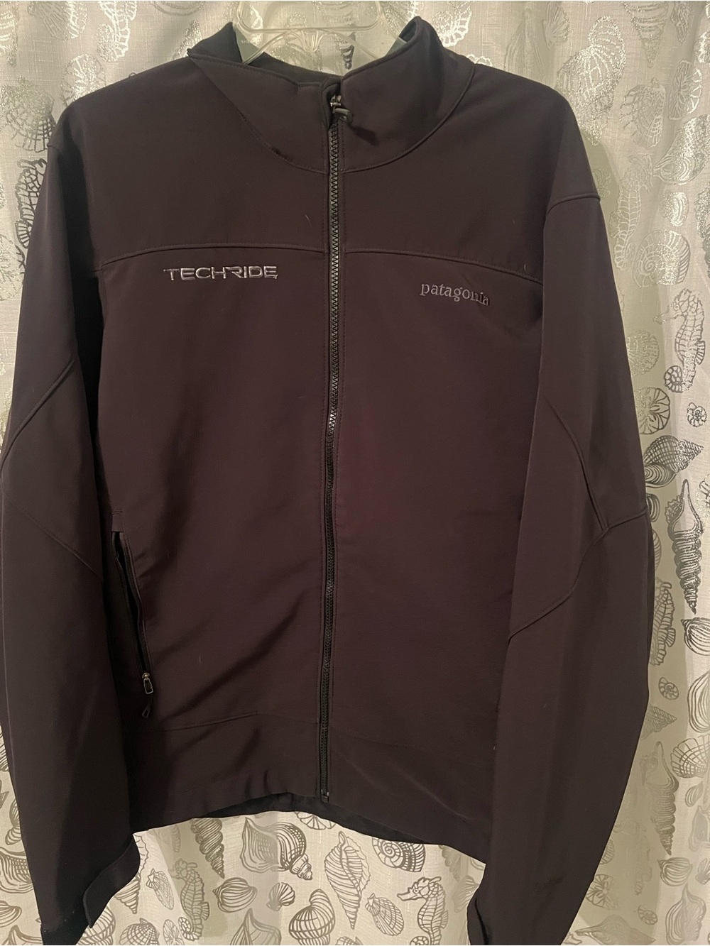 Patagonia Men’s TechRide Black Full-Zip Jacket Size Large